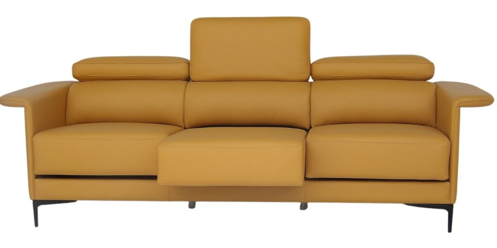 Leather Sofa with Extendable Seats