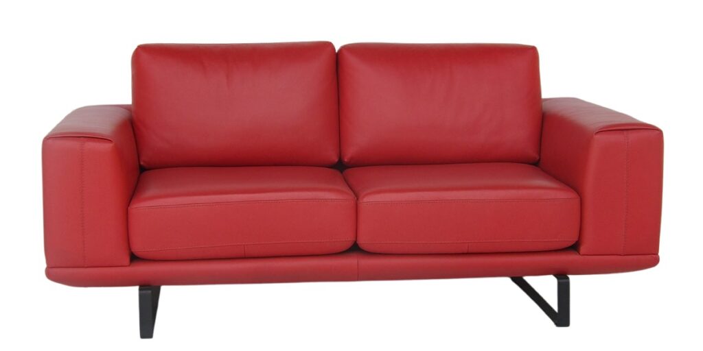 Leather Sofa Red