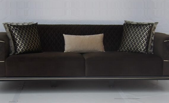 fabric-sofa cum day bed brown