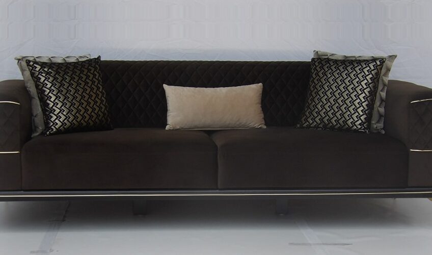 fabric-sofa cum day bed brown